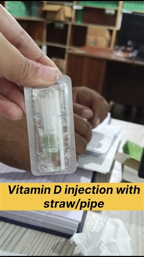 “Did you know the NEW Vitamin D injection now comes with a STRAW? Yes you can literally drink it instead of taking painful shots!” “Most people think Vitamin D only comes as tablets or painful injections. But today, I’m showing you something completely new — a Vitamin D injection that you can actually SIP through a straw.” “Look at this ampoule it’s freshly manufactured, easy to break, and packed with liquid Vitamin D. And yes, it comes with this small hygienic straw for direct oral consumption.