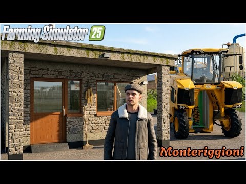 MONTERIGGIONI FS25 #38 - TROPPO LATTE DI CAPRA SI VENDE E MACCHINARIO UVA USATO - GAMEPLAY ITA
