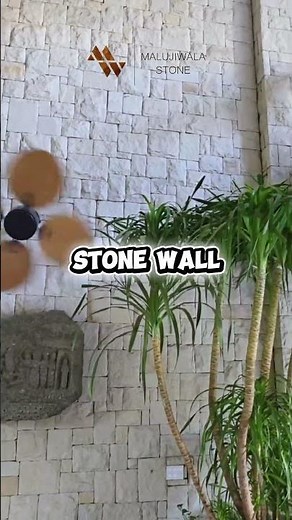 White Natural Stone Wall Cladding #interiordesign #sandstonewall #wallstone #walldecor