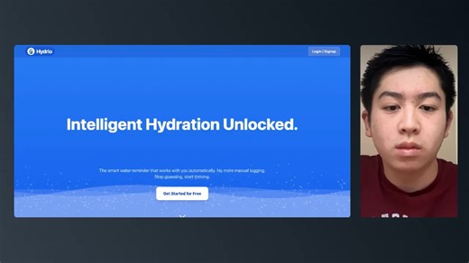 Hydrio: The AI-Powered Water Tracker Walkthrough Demo