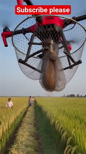 How rats were caught in rice fields using drones #robot #satisfying #trap #shorts