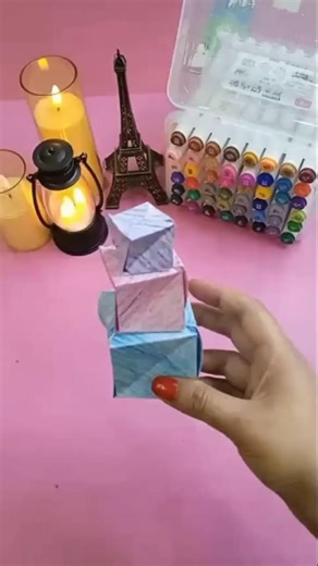 3-Layer 3D Paper Cake 🎂✨ | Easy DIY Craft in Minutes