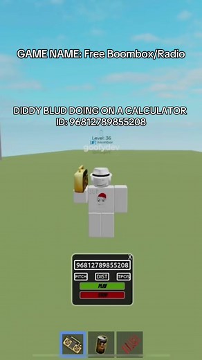 DIDDY BLUD CALCULATOR AUDIO ID IN ROBLOX