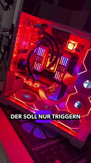 8 RAM-Riegel – Performance egal, Wirkung maximal RAMageddon 🔥 Warum 8 RAM-Module? Ganz einfach: Dieser PC wurde nicht für Performance gebaut, sondern um zu triggern. Der Build ist ein RAMageddon Statement für maximale Kommentar-Eskalation.