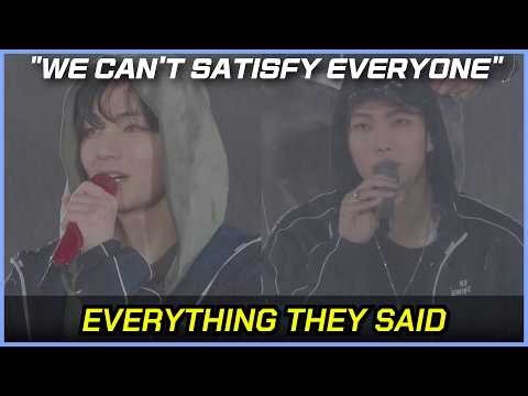Everything BTS Said During the Rainy Goyang Concert