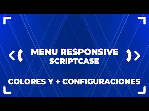 Ajustes Avanzados del Menú Responsivo de Scriptcase: Submenús e iconos