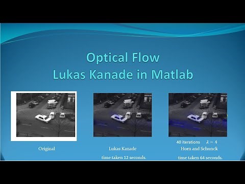 Optical Flow: Lukas Kanade In Matlab
