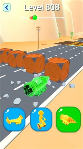 Shape-Shifting 2 GAMEPLAY Level No #808 Walkthrough - New Update Car Racing #Shorts #ShapeShifting