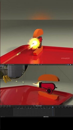 McDonald’s vs Burger King Logo Animation in blender #blenderanimation #blender3d #b3d