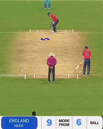 England Needs 9 runs in last 6 balls against India / Real Cricket 24