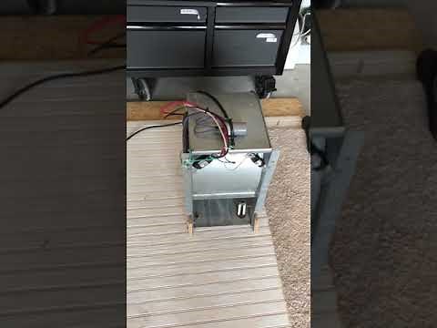 HVAC blower motor repurposed as a fan with two speeds