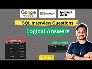 data analyst sql interview questions and answers #47/100 | google | SQL Tutorials | SQL Tutorials
