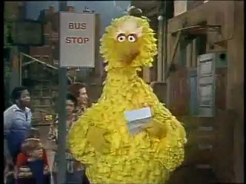Classic Sesame Street - Big Bird's Poem Bus Stop 1978