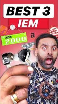 3 Best IEM earphone under ₹2000 #shorts