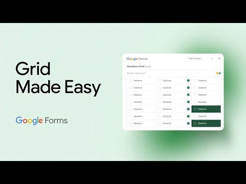 How to Use Checkbox Grid in Google Forms!