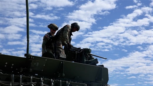 Soldiers conduct Stryker live-fire training at Fort Benning