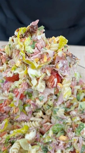 Chopped Italian Pasta Salad #cooking #recipe #mrmakeithappen