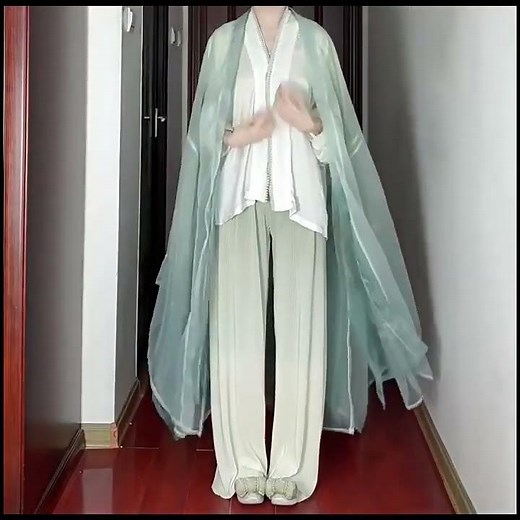Floral Traditional Chinese Tang Dynasty Hanfu Dress #汉服hanfu #hanfu #chinesedress