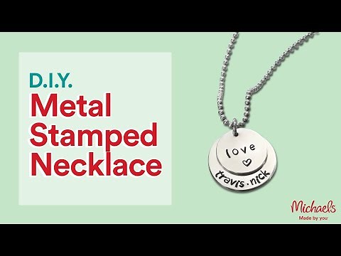 DIY Metal Stamped Charm Necklace | Jewelry Making | Michaels