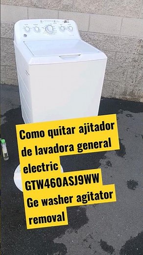 como quitar ajitador de lavadora general electric? ge washer agitator removal GTW460ASJ9WW