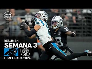 Carolina Panthers vs. Las Vegas Raiders | Semana 3 - NFL 2024 | Highlights Resumen en español