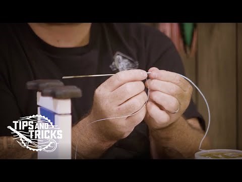 How to Serve a Fluorocarbon Leader into Hollow Core Braid