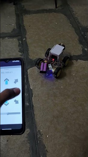 mobile controlled controlled car using esp8266 with IP address with bluetooth speaker