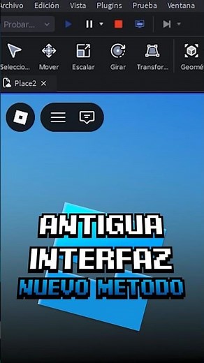 VOLVER A LA ANTIGUA INTERFAZ ROBLOX STUDIO 💪 | #roblox #robloxstudio #fyp