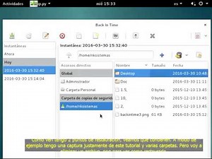 Backups automáticos en Linux con Back in time