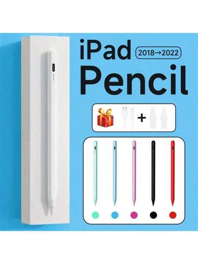 Lápiz stylus actualizado compatible con iPad de 9.ª/10.ª generación, con rechazo de palma y función de inclinación, lápiz de carga rápida compatible con iPad Pro 11/12.9 de 3.ª/4.ª/5.ª generación, compatible con iPad Mini 5/6, iPad 6.ª/7.ª/8.ª, iPad Air 3.ª/4.ª/5.ª, iPad 2018-2024 Regalos para madre, familia, amigos, cumpleaños, vacaciones Accesorios para teléfono | SHEIN