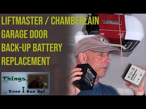 Garage door beeping? Liftmaster Back Up Battery Replacement & How-to Open a Garage without power