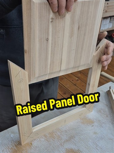 making raised panel door #woodworking #satisfyingvideo #woodworkingskills