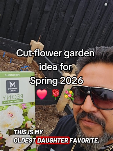 here's a cut-flower garden idea for Spring 2026 ❤️ 🌹 💐 #cutgardenflowers #peoniesgarden #rosegarden #northtexasgardening #gutierrezgarden