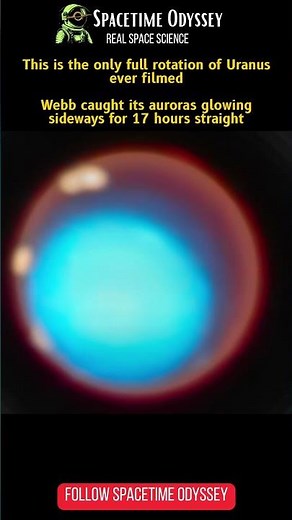 Webb Filmed the Only Full Rotation of Uranus Ever Captured #space #shorts