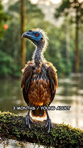 A Hoatzin's 15-Year Life in 1 Minute
