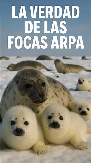 🌍 ¿El animal más tierno del planeta? Te presento a la foca arpa