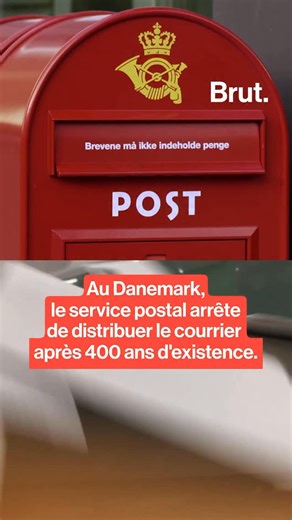 Au Danemark, le service postal va arrêter de distribuer le courrier après 400 ans d’existence. | Brut