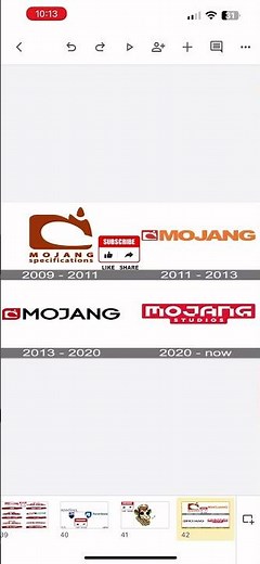 Mojang Logo History #logo #logohistory