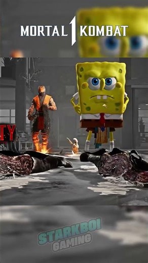 SpongeBob Fatality on Ghost Face #mk1 #gaming