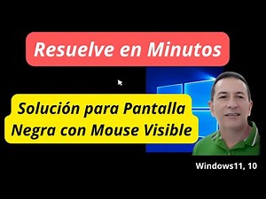 Fix black screen or only with visible cursor Windows 10, easy.