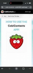 How to use the COBIContacts app