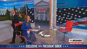 Biden Awkwardly Walks Off MSNBC Set While He’s Still On Air