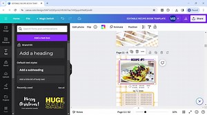 Printable Recipe Book Template | Customizable Canva Design (PDF) - Etsy