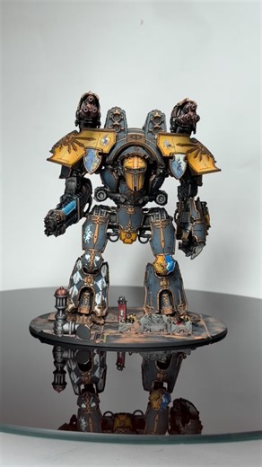 Martin Peak on Instagram: "The second of my two Legio Gryphonicus Warlord titans, rocking its plasma, fist and laser weapon combo. Love the look of this titan and can’t wait to use him in this weekend’s @maximal.fire Adeptus Titanicus tournament at @beachheadexpo , albeit I’ll be giving it a different weapons loadout for the tournament! #AdeptusTitanicus #LegionsImperialis #LegooGryphonicus #WarlordTitan #paintingwarhammer"