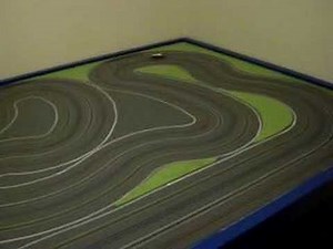 Small Routed HO (AFX) Slot Car track, T jet laps