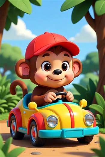 five Little monkey poem#viral