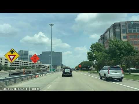 Dallas north tollway service road northbound