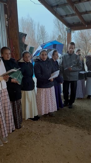 Pretty special evening, the Mennonite community came and sang Christmas carols in our horse barn! | Chris Smith