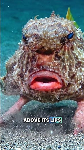 The Fish That Walks on the Ocean Floor Wearing Red Lipstick #RedLippedBatfish #Batfish #OceanLife