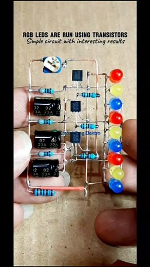 36K views · 252 reactions | Variations of LED lights run without ICs but use transistors, the circuit is simple but the results are satisfying #electronic #led #lightrun #transistor #variation #rgb #circuit #spectrumled #tutorials #guide #solution #service | Herman Suhaemi | Facebook
